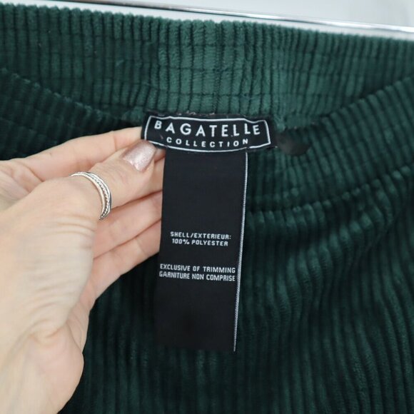 Bagatelle Green Corduroy Flare Pants Womens M Retro Hippie Boho 70's Bohemian - Picture 5 of 9
